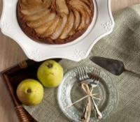 Thumbnail image for Upside-down Anjou pear spiced cake