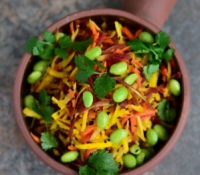 Thumbnail image for Ribboned Carrot & Beet Asian Salad