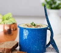 Thumbnail image for Vegan Cream of Roasted Broccoflower & Garlic Soup