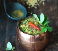 Thumbnail image for Fenugreek-moong lentil soup