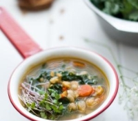 Thumbnail image for Gingered Chickpeas & Kale Soup